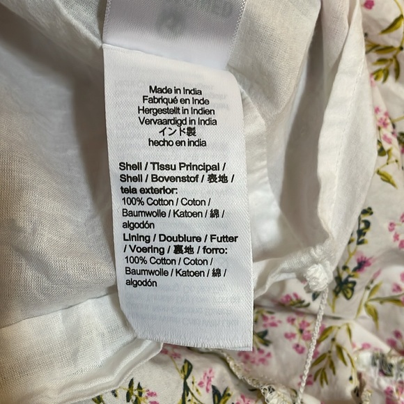 J. Crew Eden Poplin Meadow Floral Midi Short Sleeve Lower Back Cutout Dress 4 - Picture 14 of 16